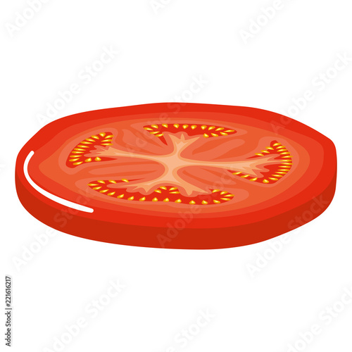 fresh tomato slice healthy food