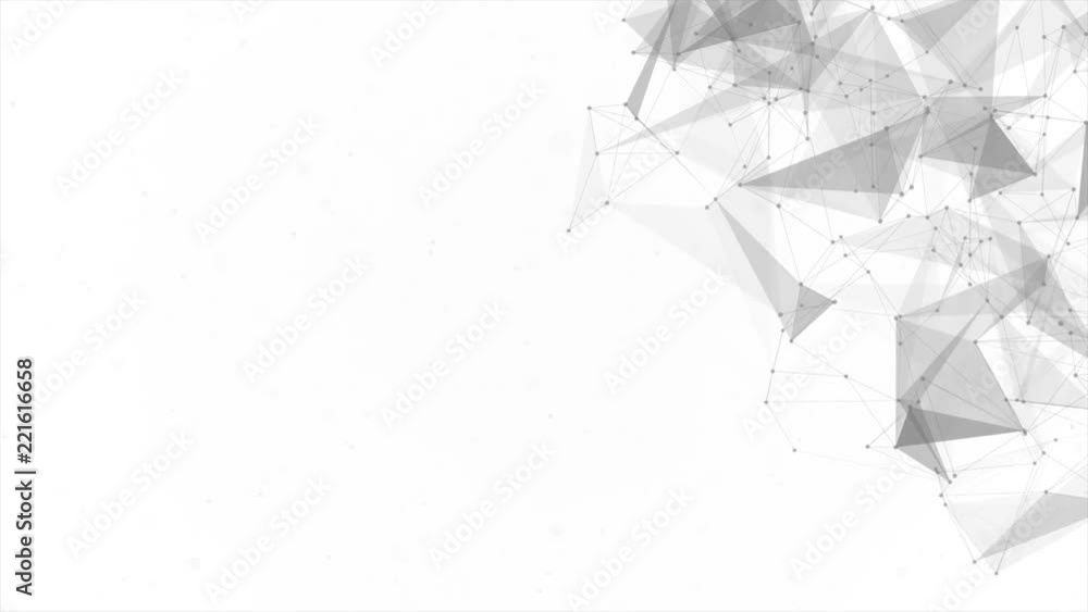226. Abstract Low poly Molecule And white bright technology Connection ...
