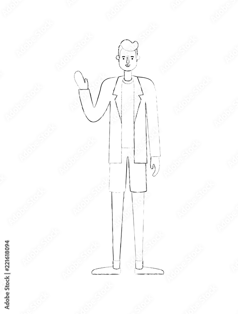 young man avatar character young man avatar character
