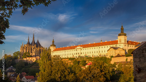 The Cathedral of St Barbara and Jesuit College in Kutna Hora, Czech Republic, Europe.