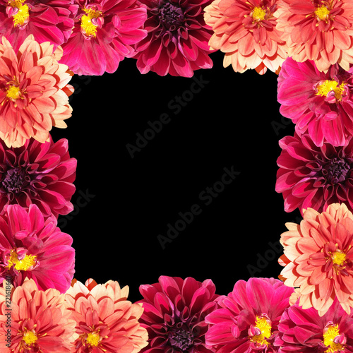 Fototapeta Naklejka Na Ścianę i Meble -  Beautiful floral background of dahlias 