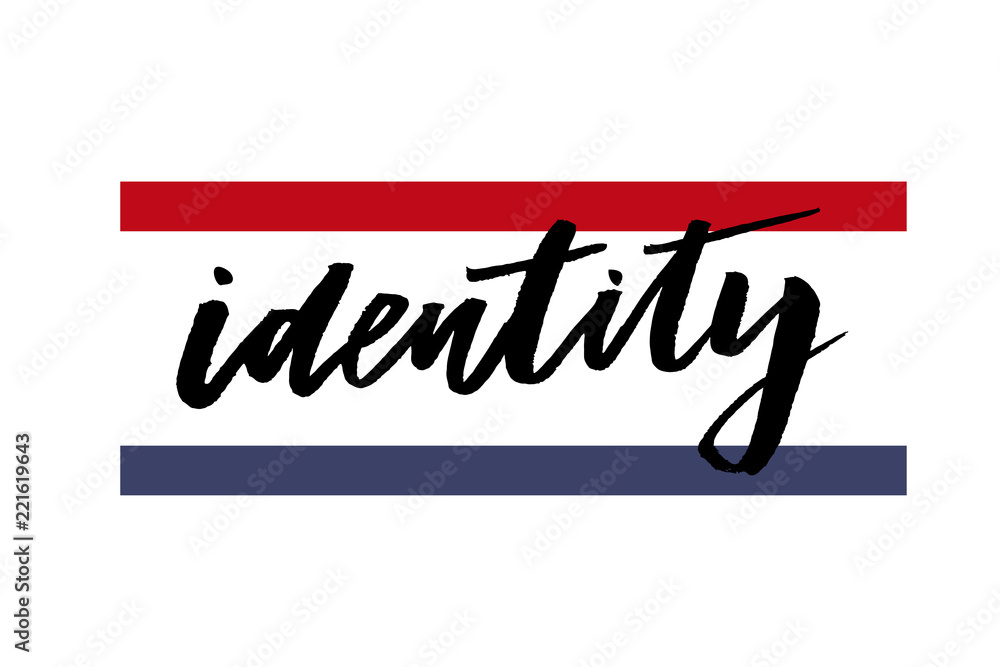 Fototapeta premium slogan Identity phrase graphic vector Print Fashion lettering calligraphy