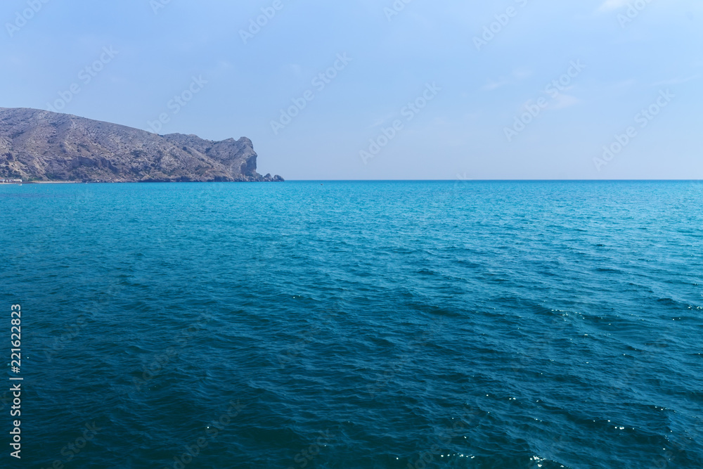 Fototapeta premium Cape Alchak Crimea summer vacation / calm colors calm sea natural beauty