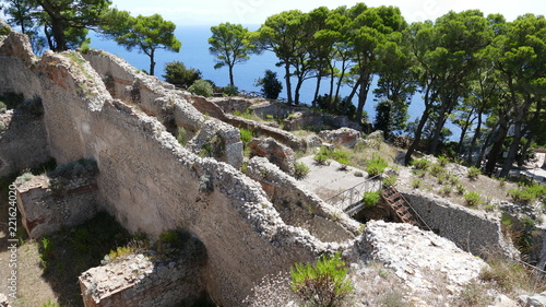Capri Villa Jovis ruins of the palace of the roman emperor Tiberius