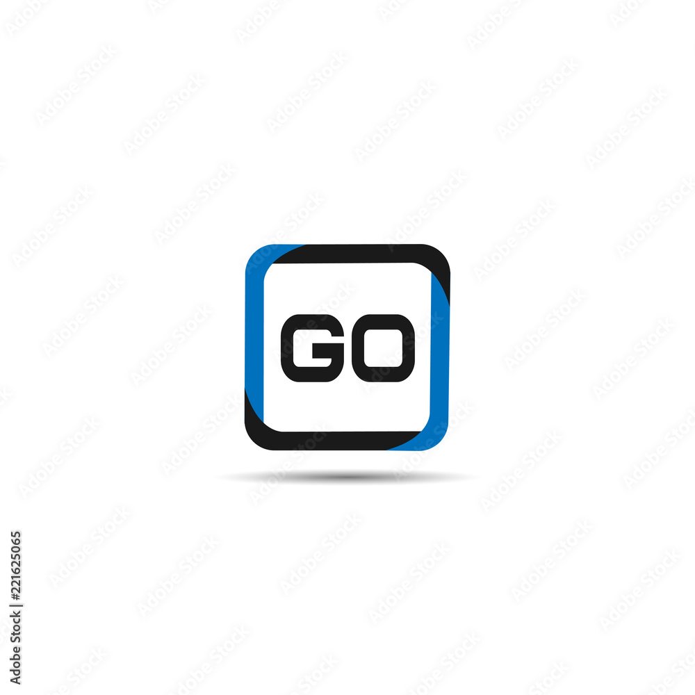 Initial Letter GO Logo Template Design Initial Letter GO Logo Template Design