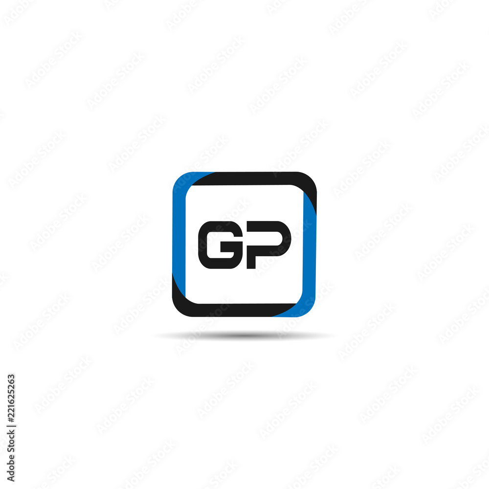 Initial Letter GP Logo Template Design Initial Letter GP Logo Template Design
