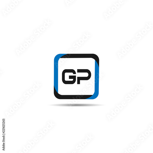 Initial Letter GP Logo Template Design