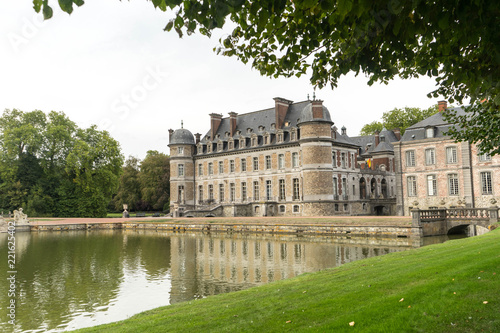 Beloeil castle and gardens, in Hainaut province, Belgium