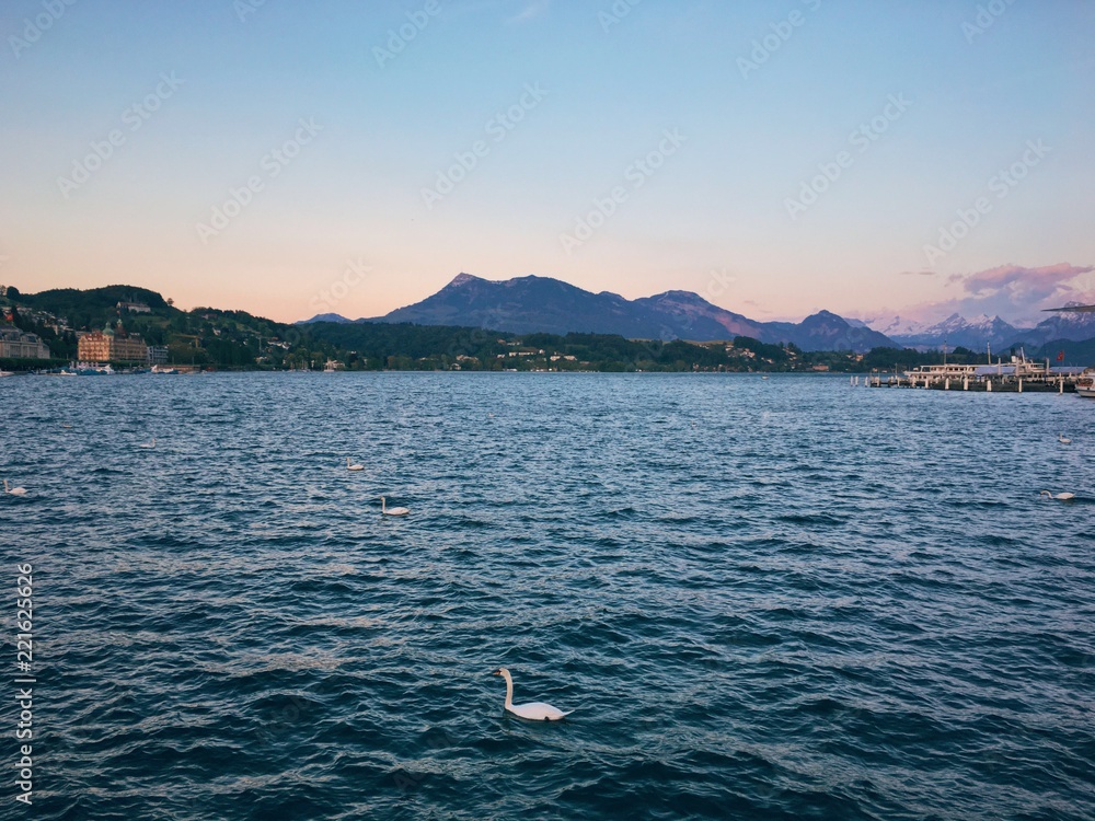 Obraz premium Lucerne lake view