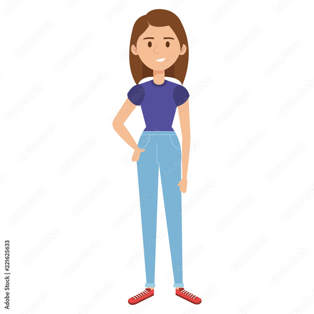 beautiful and young woman character beautiful and young woman character