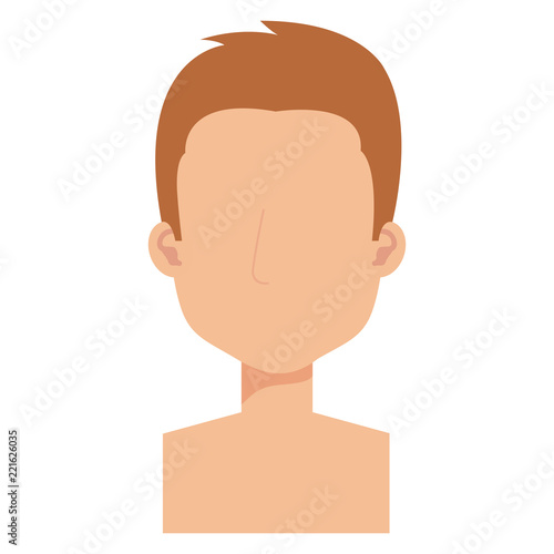 young man shirtless avatar character