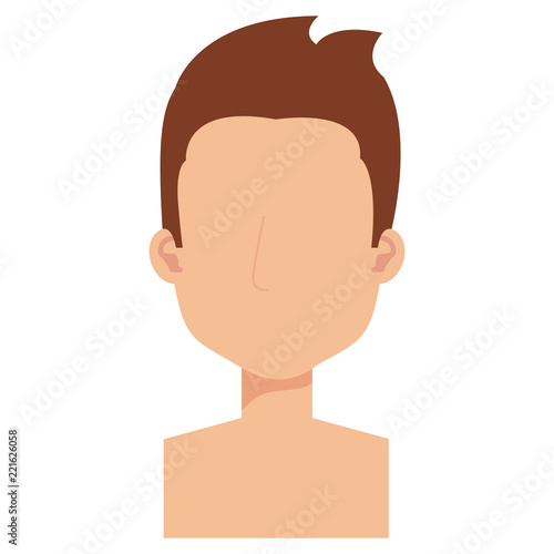 young man shirtless avatar character