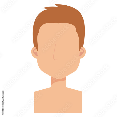 young man shirtless avatar character