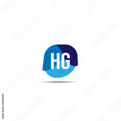 Free Download Initial Letter HG Logo Template Design - GFXLoad