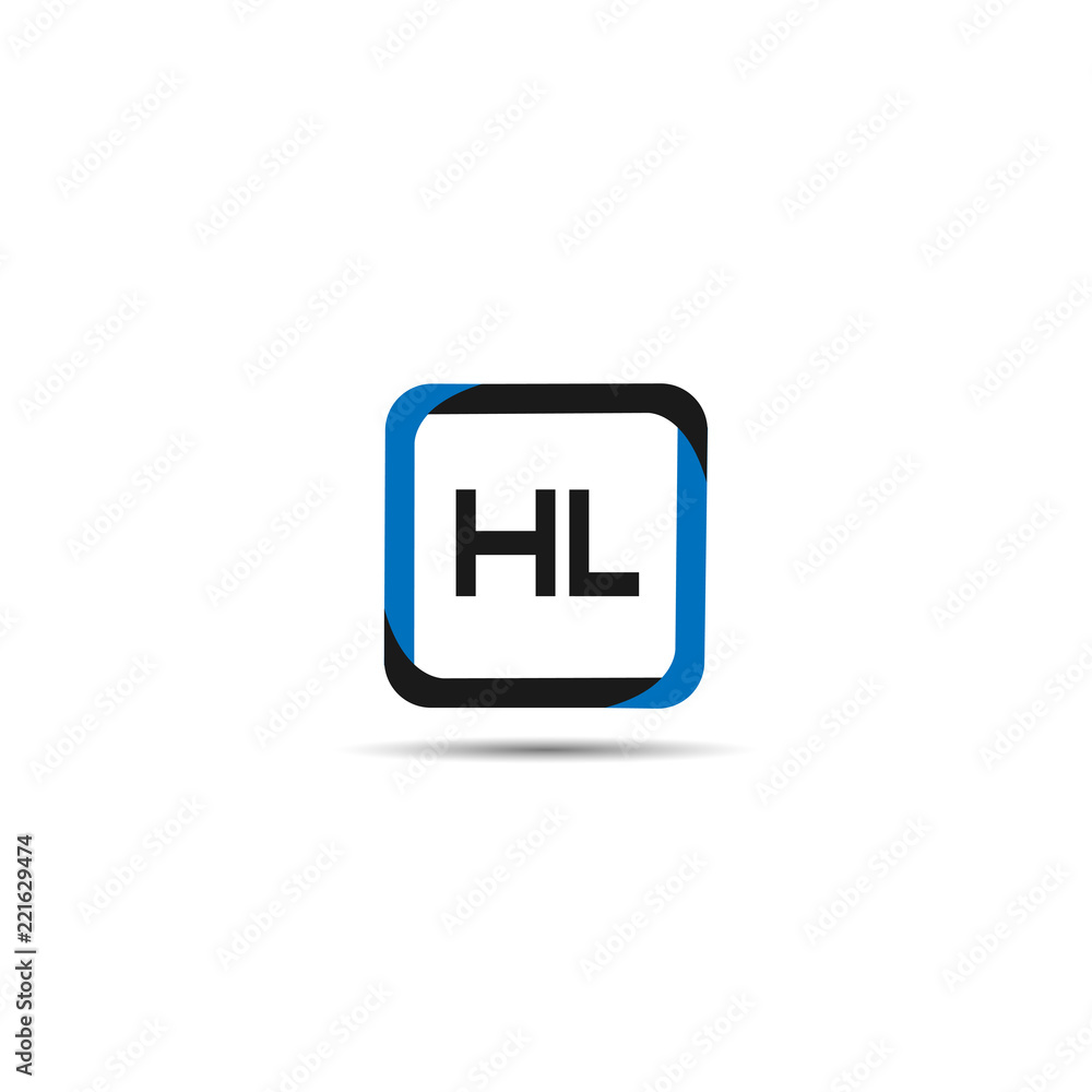 Initial Letter HL Logo Template Design Initial Letter HL Logo Template Design