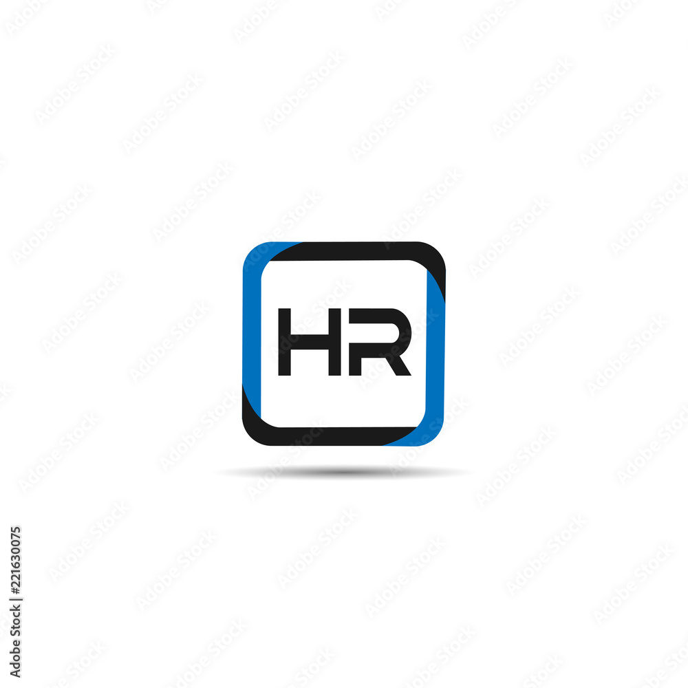 Initial Letter HR Logo Template Design Initial Letter HR Logo Template Design