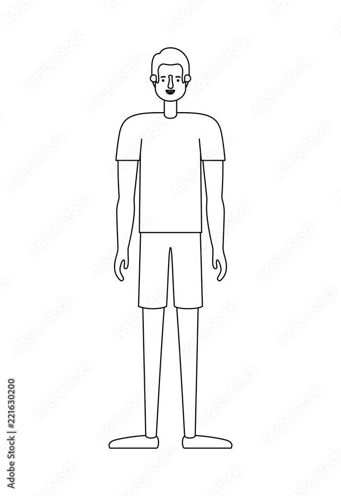 young man avatar character young man avatar character
