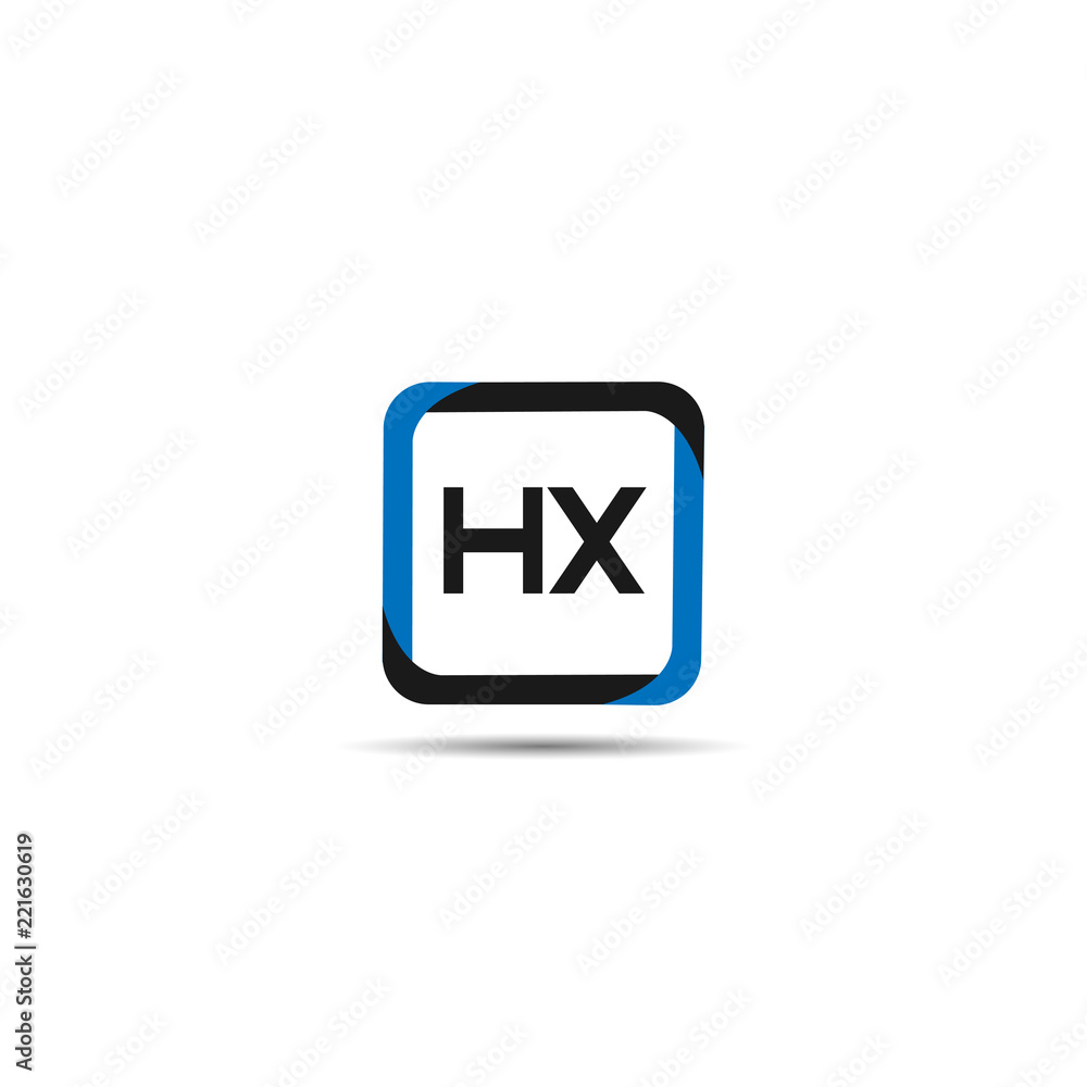 Initial Letter HX Logo Template Design Initial Letter HX Logo Template Design