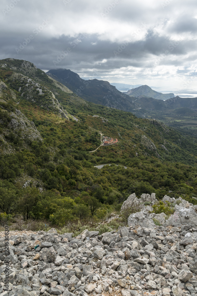 Obraz premium Areal view in Montenegro
