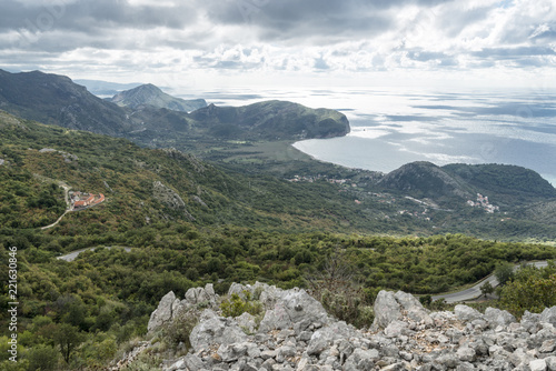 Areal view in Montenegro