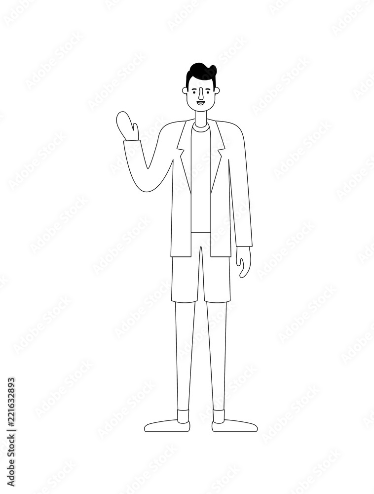 young man avatar character young man avatar character