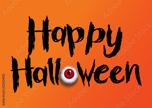 Halloween background with eyeball