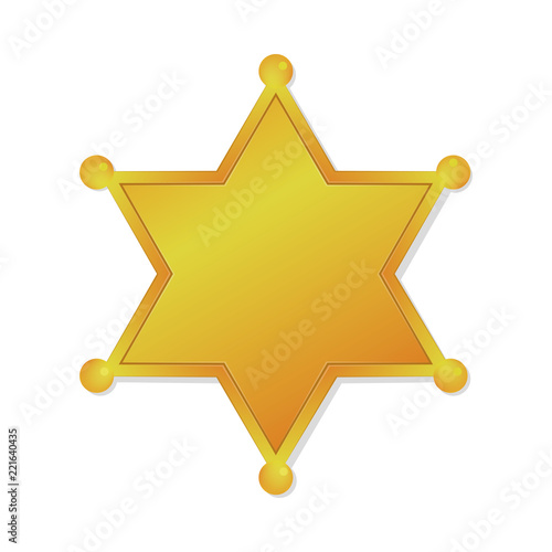 ranking medal icon / gold ( sheriff badge) . No text.