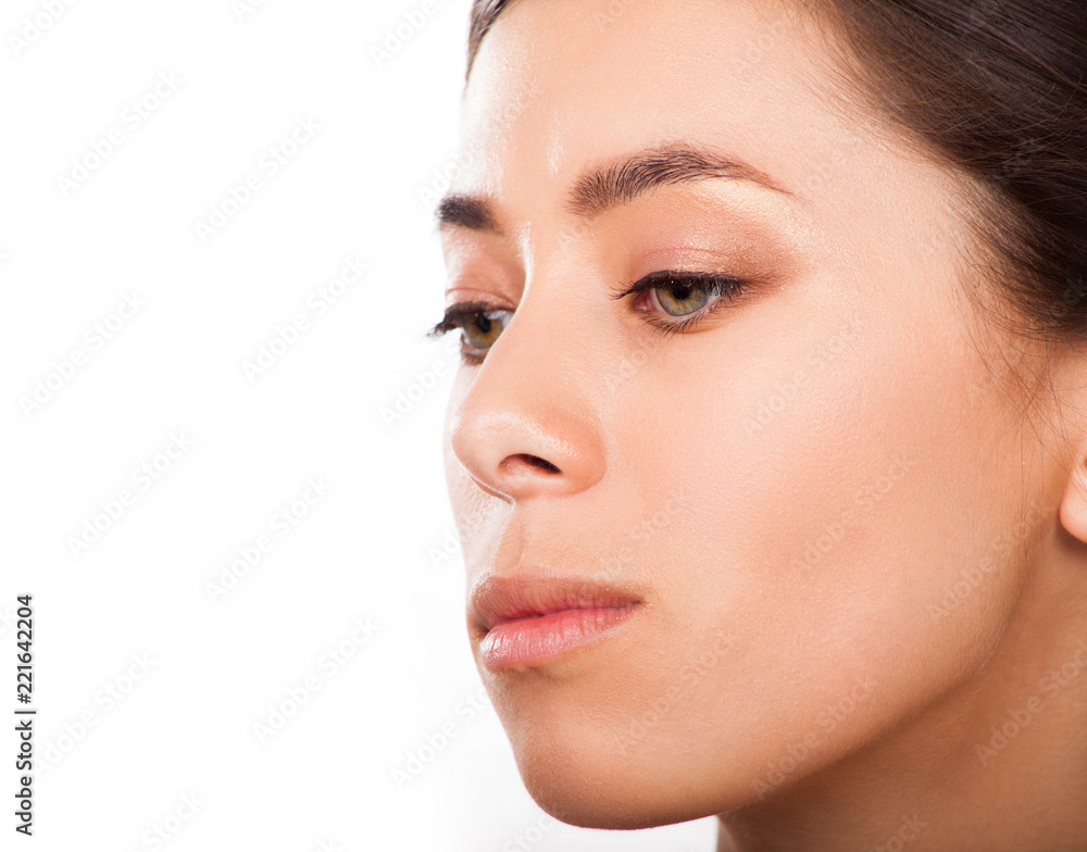 close up photo of beautiful asian girls face with perfect fresh skin and natural makeup close up photo of beautiful asian girls face with perfect fresh skin and natural makeup