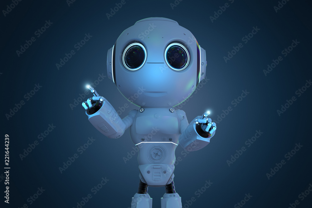 mini robot finger point mini robot finger point