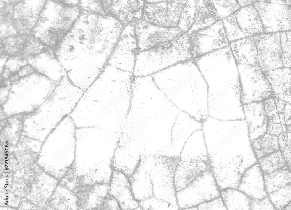 Texture cracks on the cement floor