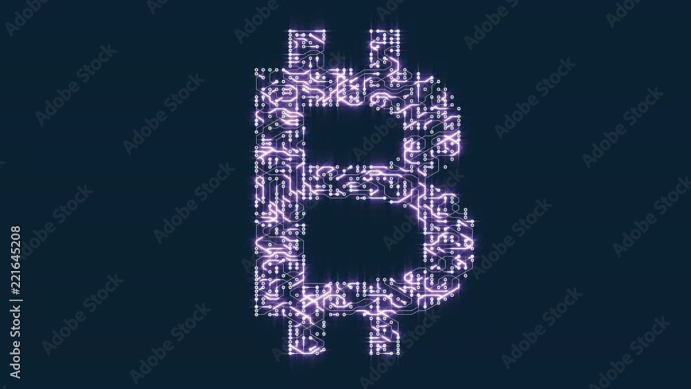 4k a futuristic circuit board with moving electrons shaped bitcoin currency sign,block chain,abstract electronic connections,Cripto currency bitcoin.Global internet finance,worldwide. 4k a futuristic circuit board with moving electrons shaped bitcoin currency sign,block chain,abstract electronic connections,Cripto currency bitcoin.Global internet finance,worldwide.