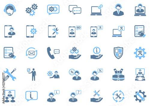 Technical Support Icon Set 1