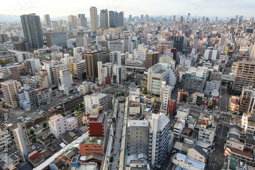 通天閣からの景色 難波方面