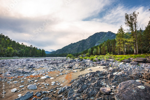 The River Katun. Mountain Altai, Southern Siberia, Russia photo