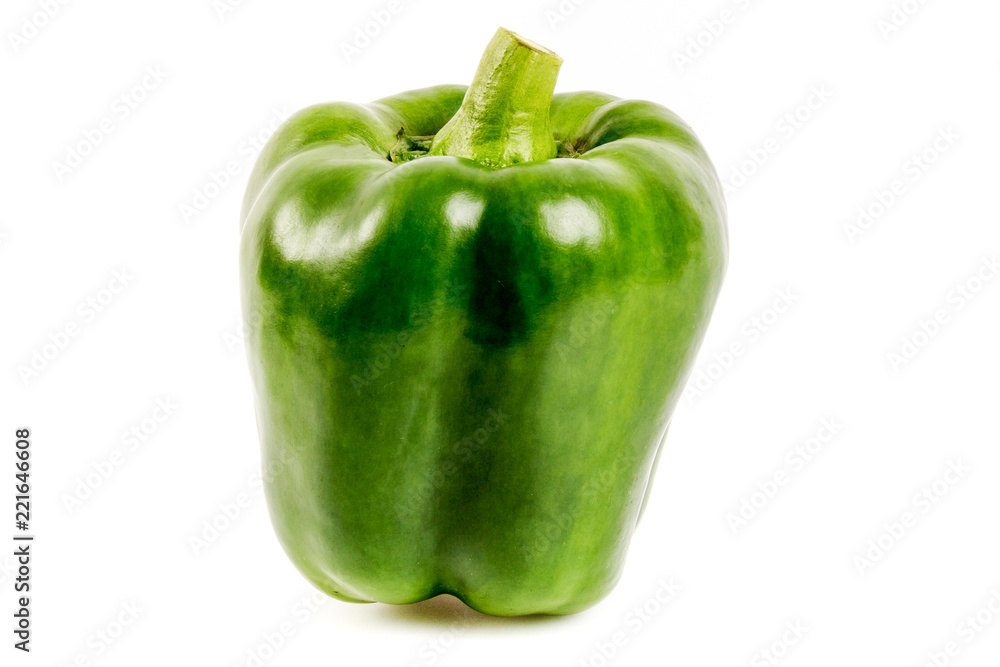 green pepper isolated on white background green pepper isolated on white background