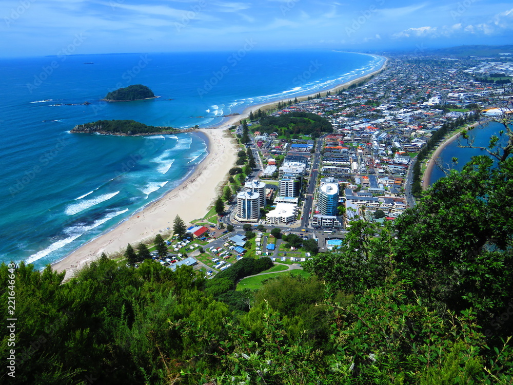 Fototapeta premium View of Mount Maunganui