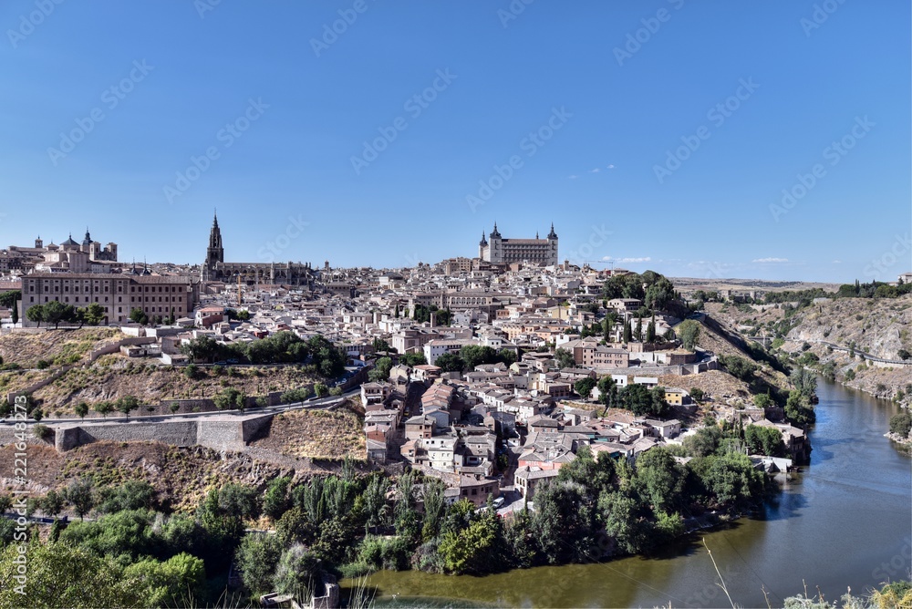 Panoramic view of the city of Toledo, Spain Panoramic view of the city of Toledo, Spain
