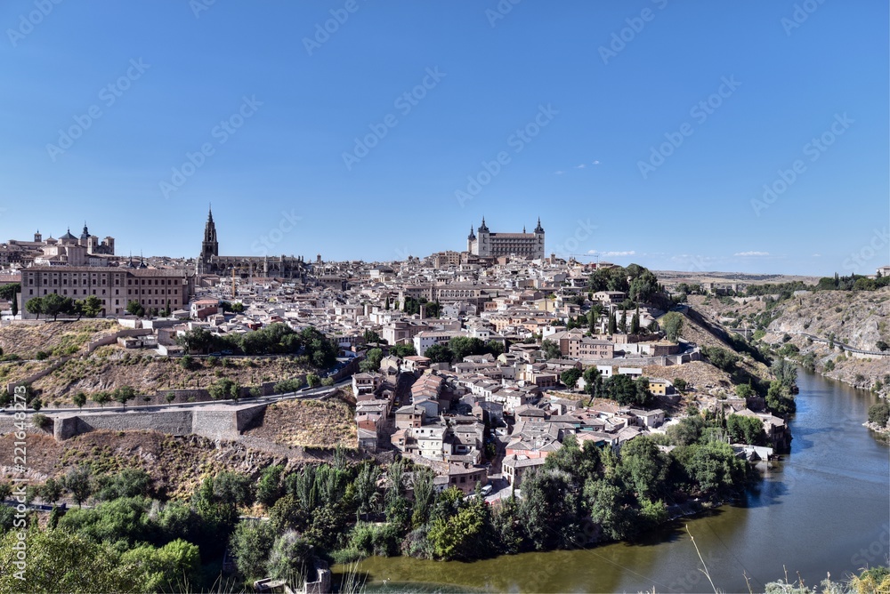 Panoramic view of the city of Toledo, Spain