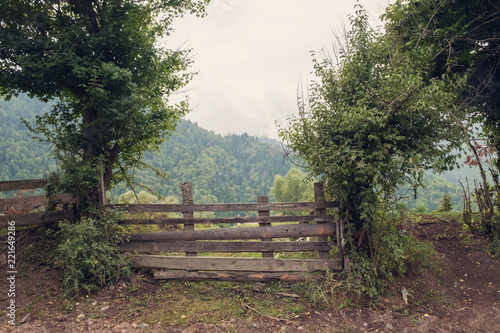 wooden fence