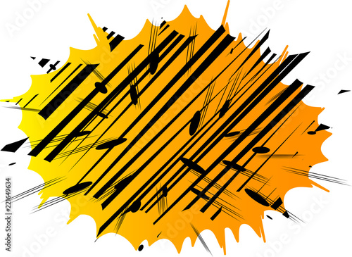 Vector illustrated cartoon, comic book style background.