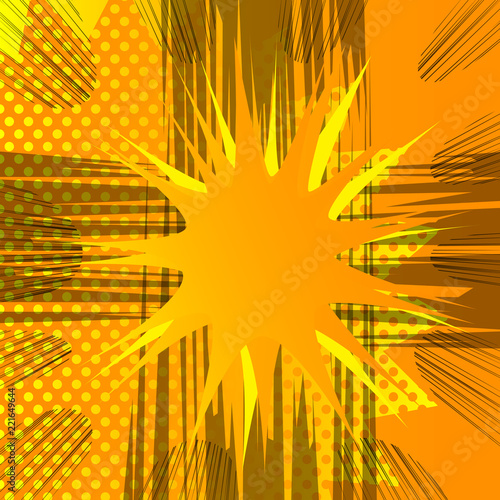 Vector illustrated cartoon, comic book style background.