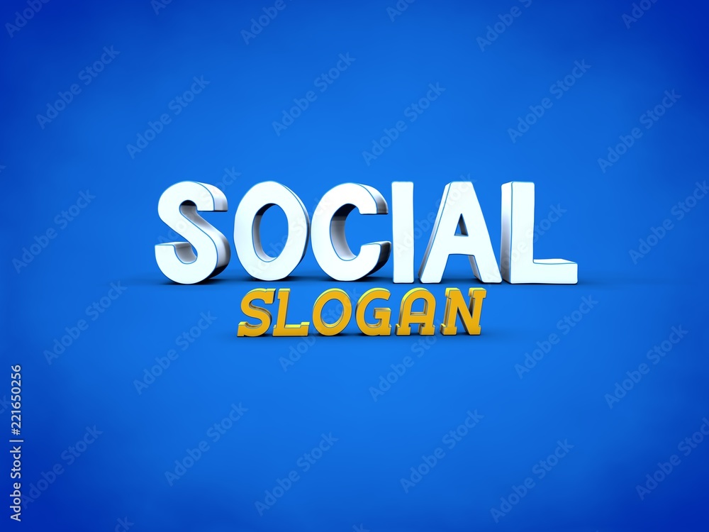 Touhou Oso Aproximación Social Slogan - Social Media, Internet - Typography work ilustración de  Stock | Adobe Stock