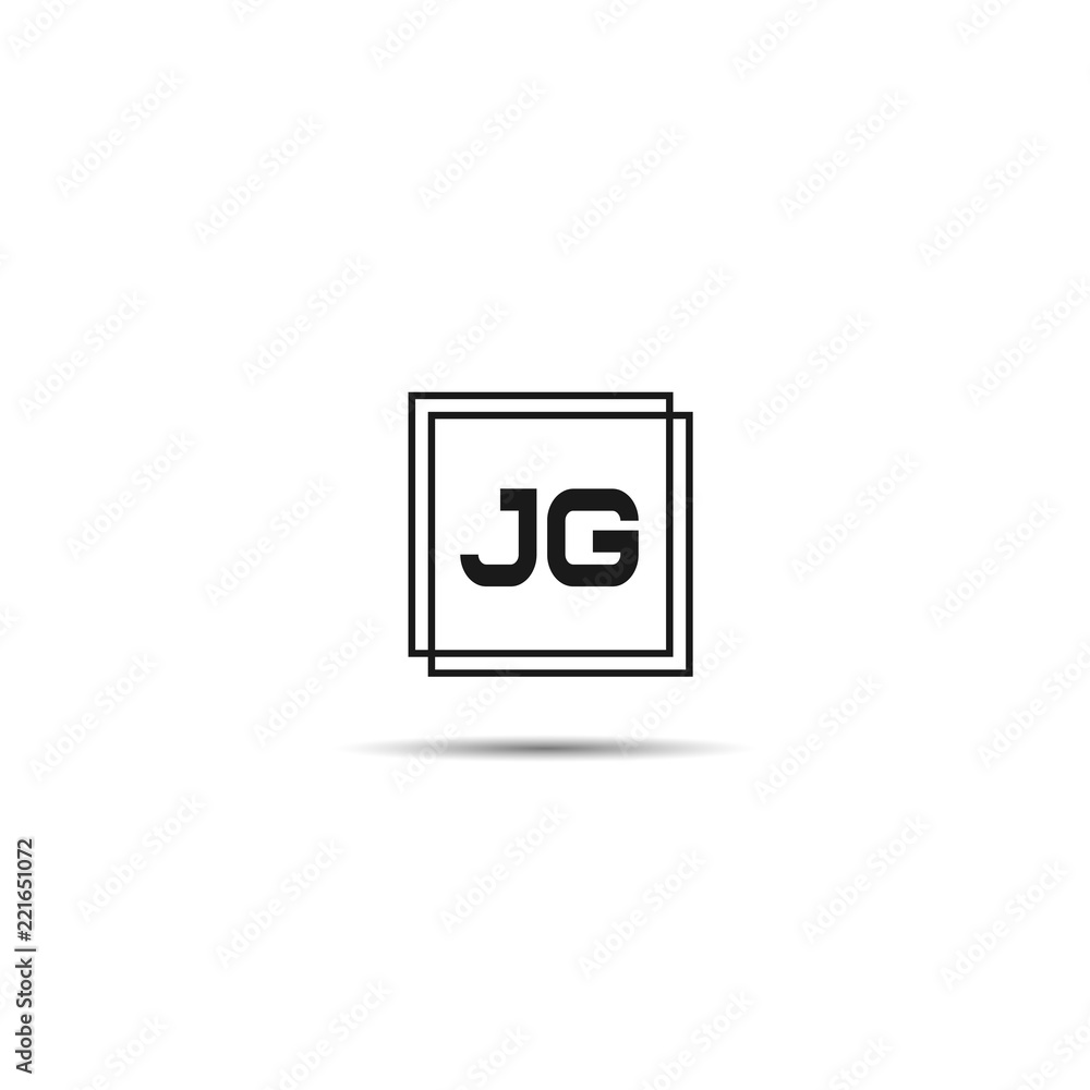 Initial Letter JG Logo Template Design Initial Letter JG Logo Template Design