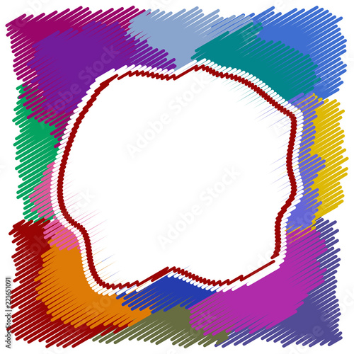 Abstract colorful frame
