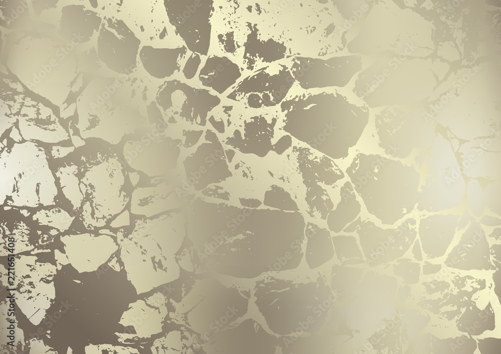Marble with golden texture background vector.  