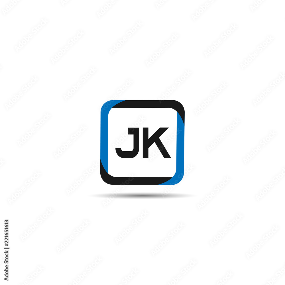 Initial Letter JK Logo Template Design Initial Letter JK Logo Template Design