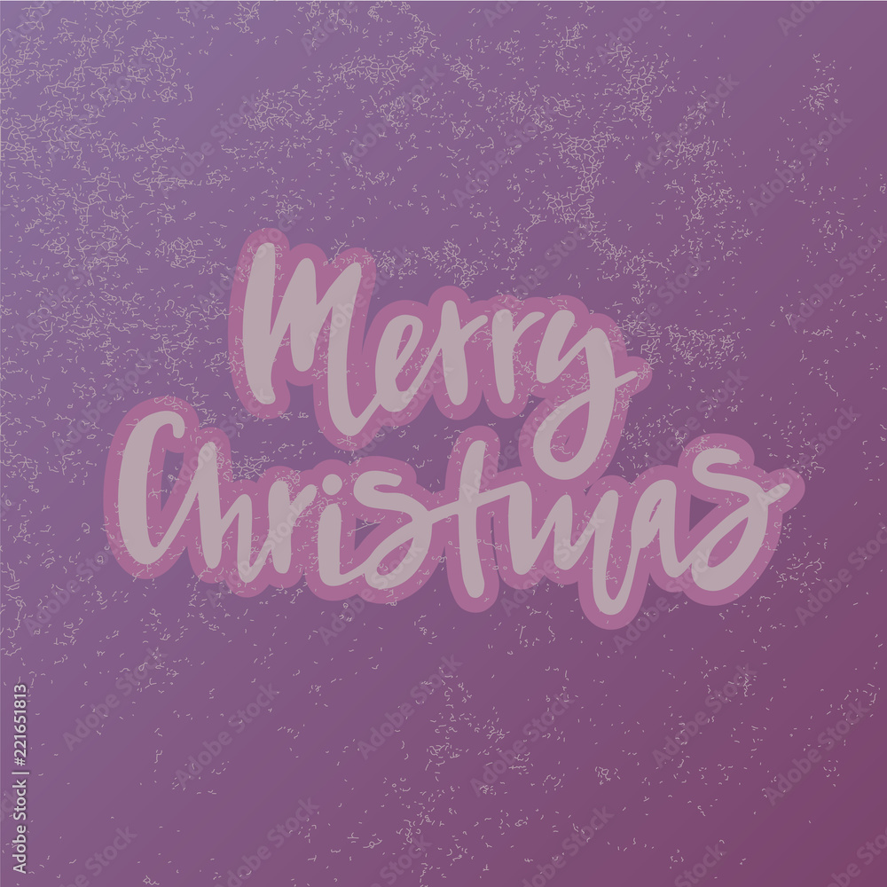 Vector illustration of Merry Christmas text for typography poster, calendar, greeting card or postcard.
