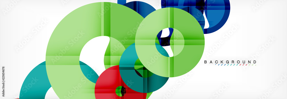 Colorful rings on grey background, modern geometric pattern design. Vector business or technology presentation design template, brochure or flyer pattern, or geometric web banner Colorful rings on grey background, modern geometric pattern design. Vector business or technology presentation design template, brochure or flyer pattern, or geometric web banner