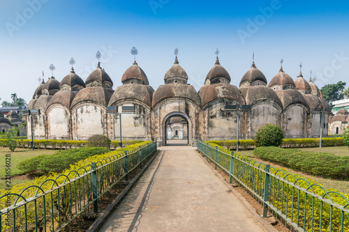108 Shiva Temples of Kalna, Burdwan , West Bengal. A total of 108 temples of Lord Shiva (a Hindu God), are arranged in two concentric circles - an architectural wonder,