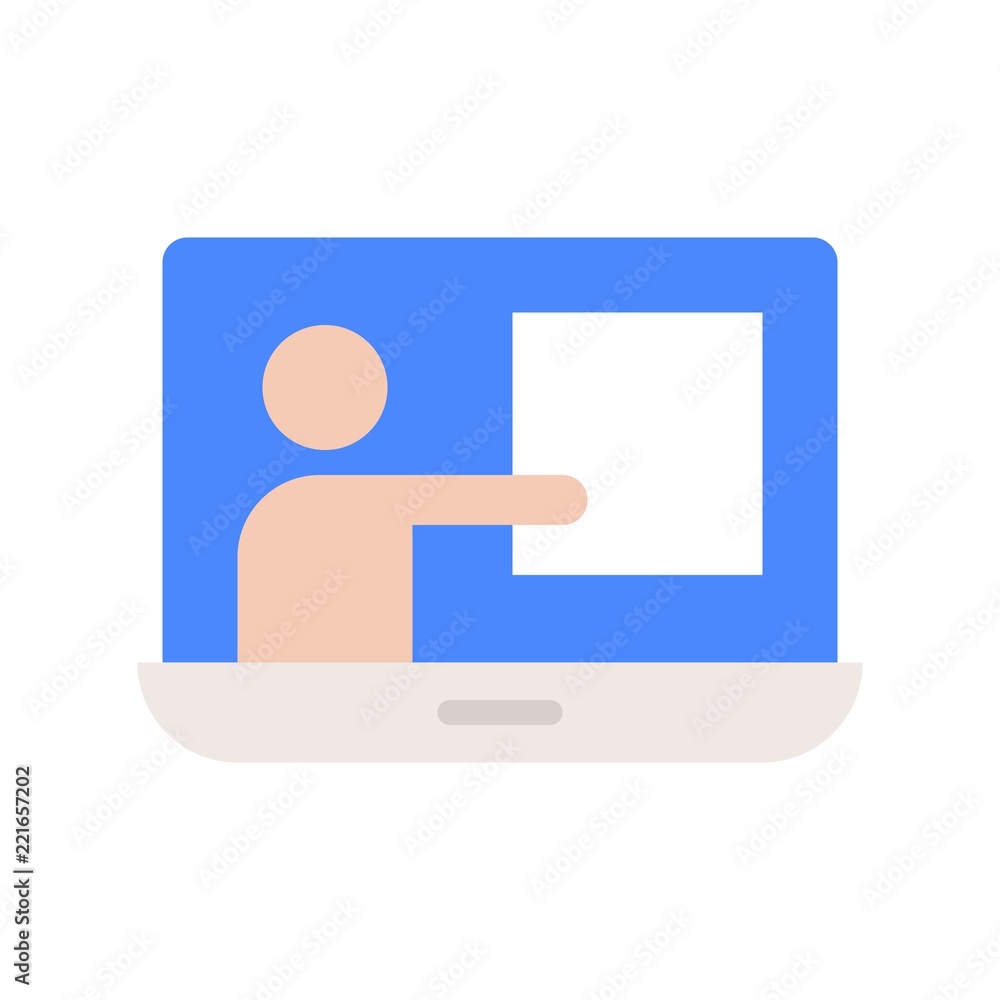 people presentation on laptop screen, webinar concept people presentation on laptop screen, webinar concept